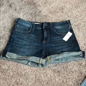 Anthropologie cuffed jean shorts